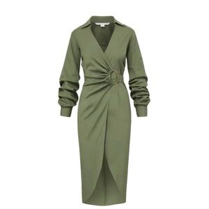 Veronica Beard Elegant Olive Green Dress
